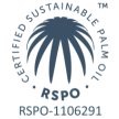 Blue Logo for RSPO Certified Sustainable Palm Oil