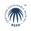 Certified Sustainable Palm Oil (RSPO) blue logo