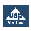 usp Verified white logo on a blue background